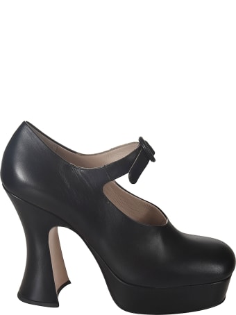 Miu Miu Round Toe Mary Jane Pumps