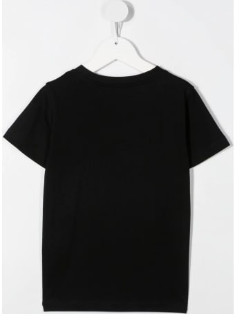 Balmain Unisex Kid Black T-shirt With Embossed Logo
