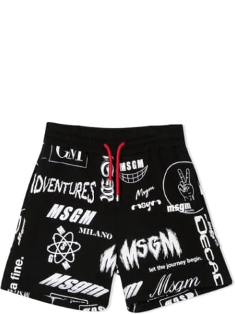 MSGM Running Shorts With Print