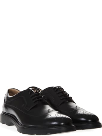 Hogan Scarpe Route H304 In Pelle Nera