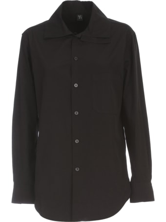 Y's U Layered Collar Shirt W/pocket