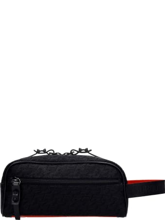 Christian Louboutin Blaster Clutch In Black Synthetic Fibers