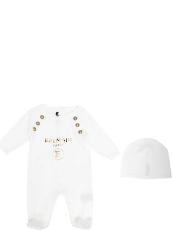Balmain White Baby Suit