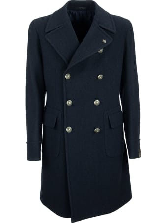Tagliatore Double-breasted Coat In Wool