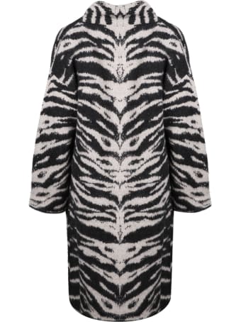 Laneus Animalier Knit Coat