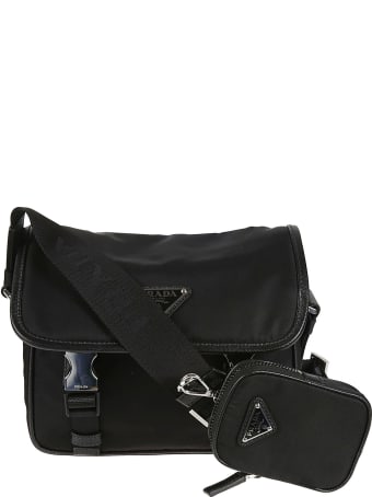 Prada Buckled Flap Shoulder Bag
