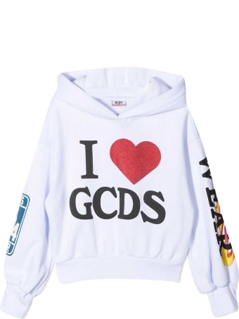 GCDS Mini White Sweatshirt