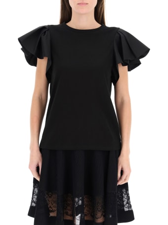 Alexander McQueen Ruffled T-shirt