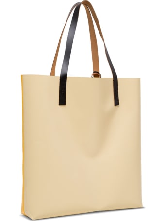 Marni Pvc Shopping Handbag With Logo