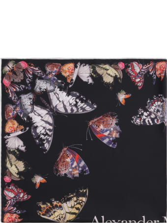 Alexander McQueen Printed Silk Scarf
