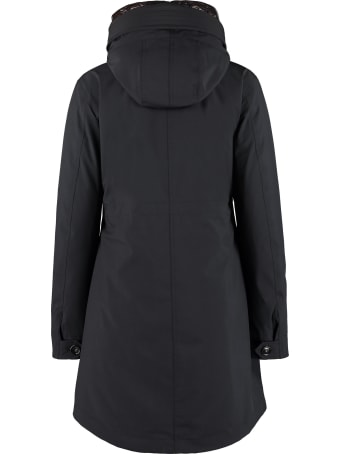 Woolrich Military Technical Fabric Parka With Internal Removable Down Jacket