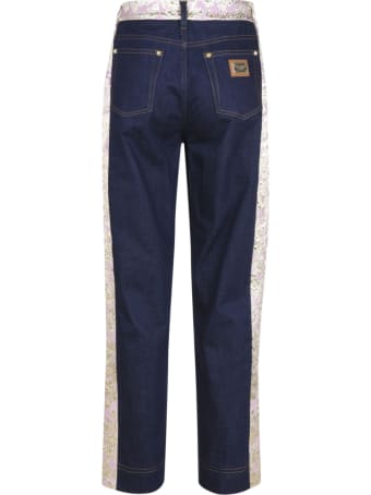 Dolce & Gabbana Floral Sided Jeans