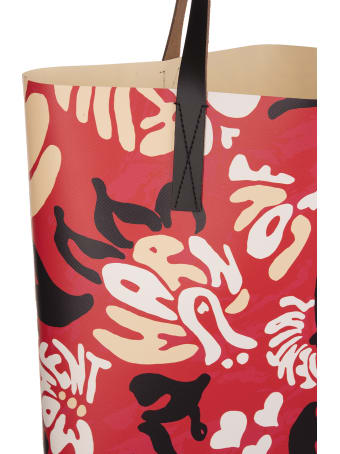 Marni Floral Print Shopper Bag