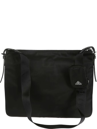 Prada Logo Plaque Shoulder Bag