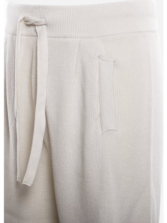 Laneus Knitted Bermuda Shorts With Fringed Hem