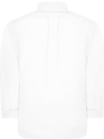 Comme des Garçons Play White Shirt For Kids With Black Heart