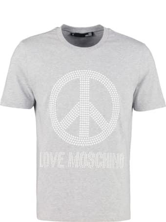 Love Moschino Crew-neck Cotton T-shirt