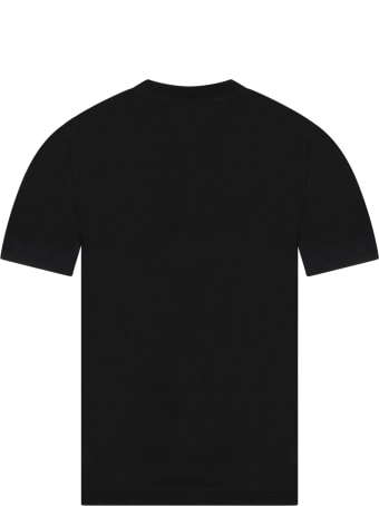 Dsquared2 Black T-shirt For Boy With Logo