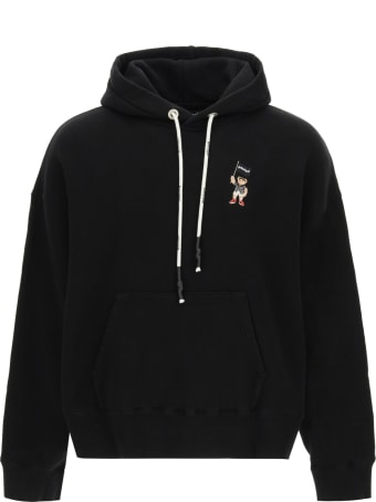 Palm Angels Pirate Bear Embroidered Hoodie