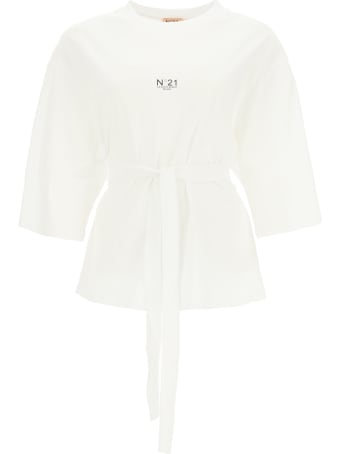 N.21 Belted Kimono T-shirt