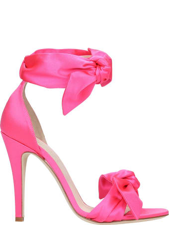 GIA COUTURE Sandals In Fuxia Satin