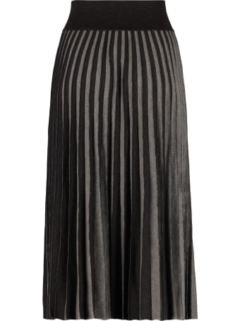 Agnona Pleated Knitted Skirt
