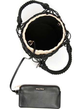 Miu Miu Net Bucket Bag With Basket