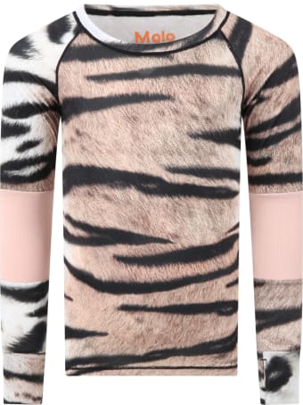 Molo Multicolor ''odelia'' T-shirt For Girl