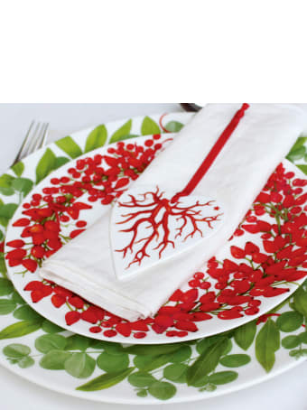 Taitù Set of 4 Salad Plates - Fil Rouge Bacche Collection