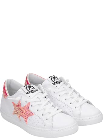 2Star Sneakers In White Leather