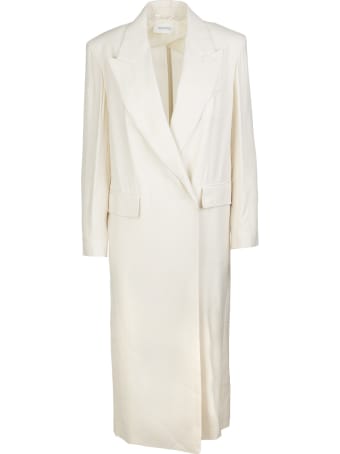 Max Mara Ivory Corvino Overcoat