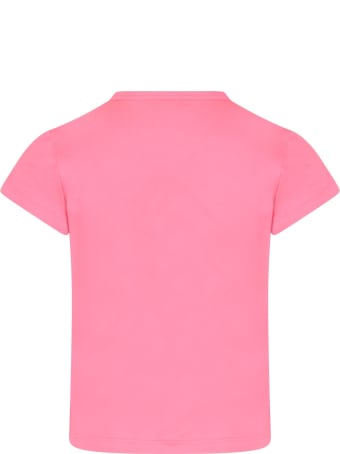 Dimensione Danza Neon Fuchsia T-shirt With Logo For Girl