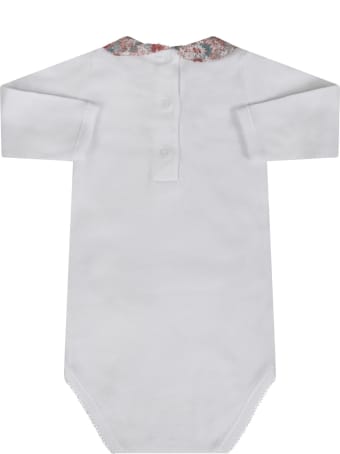 Bonpoint White Body For Babygirl With Flowers