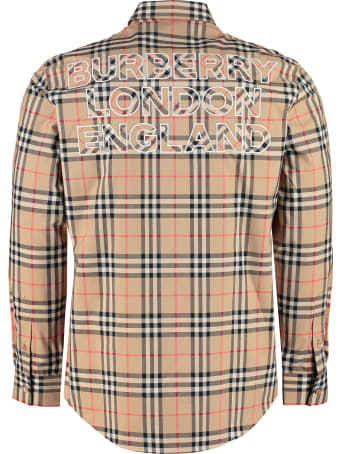 Burberry Checked Cotton Shirt