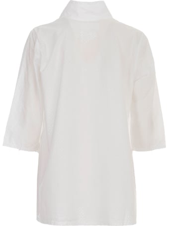 Labo.Art Shirt Revers Neck Drilled Textile