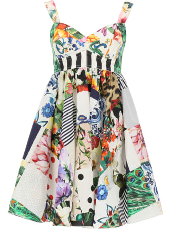 Dolce & Gabbana Patchwork Poplin Dress