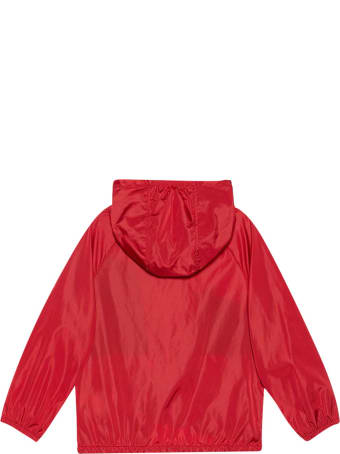 Gucci Red And Blue Jacket With Hood