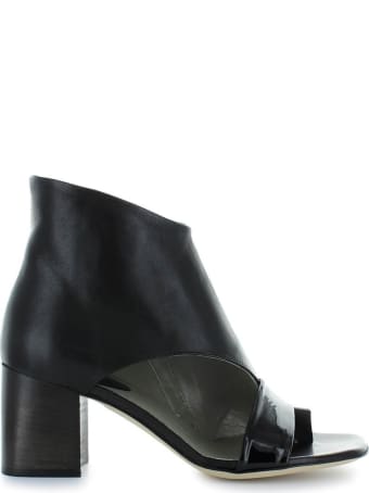 IXOS Black Thong Heeled Sandal