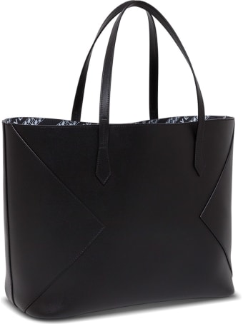 Givenchy Black Leather Shopper With Logo
