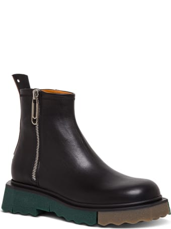 Off-White Sponge Sole Zip Booties