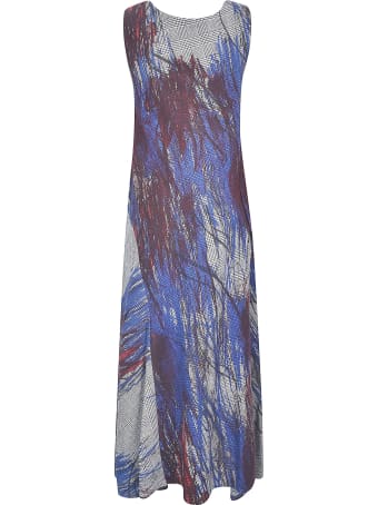 Y's Distressed Check Sleeveless Dress