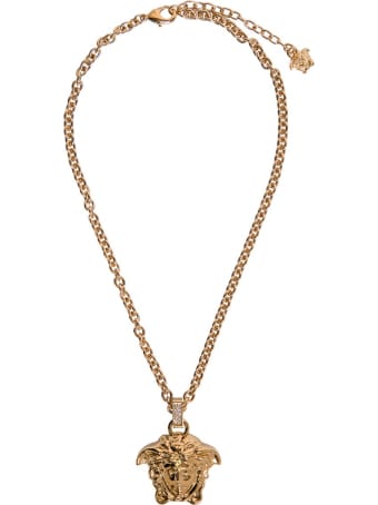 Versace Necklace Medusa 35mm Verniciato + Strass