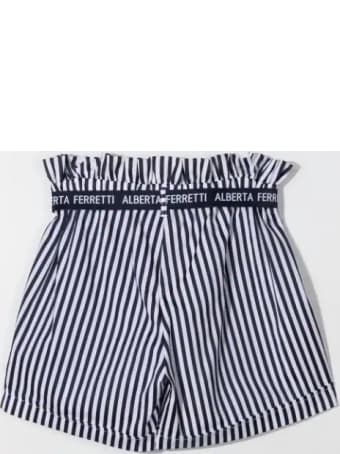 Alberta Ferretti High Waist Striped Shorts