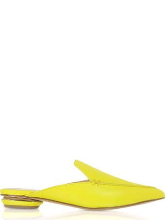 Nicholas Kirkwood Fluo Yellow 18mm Beya Flat Mules