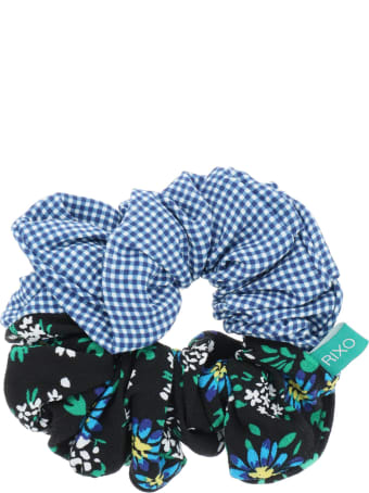 RIXO Jasper Garden Party Print Scrunchie
