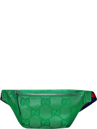 Gucci Marsupio Verde Con Trama Logata