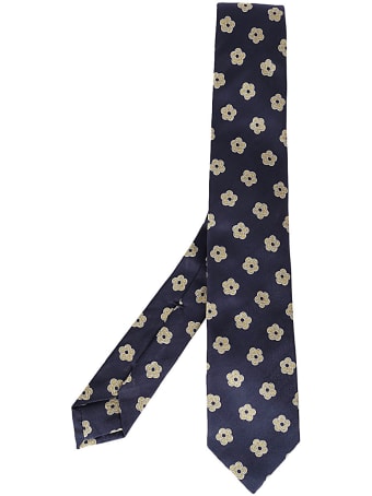 Barba Napoli Navy Blue Silk Tie