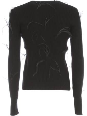 Marques'Almeida Light Weight Feather Crew Neck Jumper