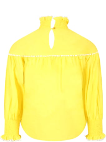 Tia Cibani Yellow Blouse For Girl