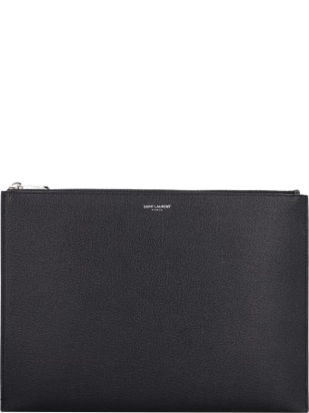 Saint Laurent Leather Tablet Pouch